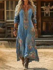 damen-maxikleid-boho-kleid-vintage-kleid-blau-4