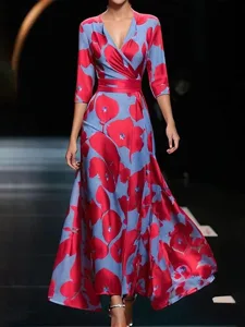 damen-maxikleid-freizeitkleid-schwingkle-rote-1