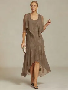 damen-maxikleid-ruschenkleid-elegant-tag-braungrau-1