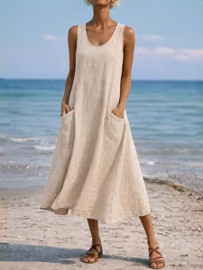 damen-maxikleid-shiftkleid-sommerkleid-l-aprikose-3