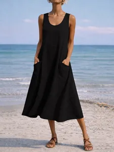 damen-maxikleid-shiftkleid-sommerkleid-l-schwarz-8