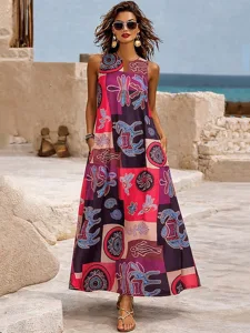 damen-maxikleid-sommerkleid-a-linie-klei-hell-rot-5