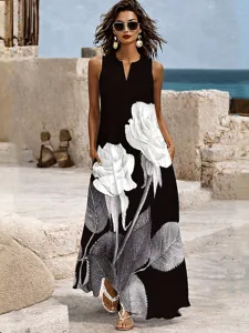 damen-maxikleid-sommerkleid-a-linie-klei-schwarz-4