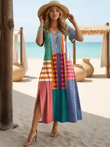 damen-maxikleid-t-shirt-kleid-sommerklei-rote-1