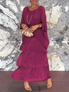 damen-maxikleid-weies-kleid-freizeitklei-fuchsie-3