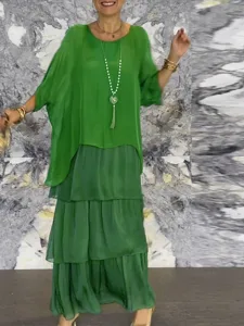 damen-maxikleid-weies-kleid-freizeitklei-grun-4