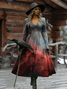 damen-midi-kleid-a-linie-kleid-urlaub-la-dunkelblau-4