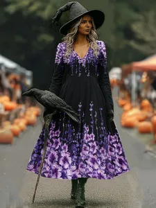 damen-midi-kleid-a-linie-kleid-urlaub-la-dunkelviolett-9