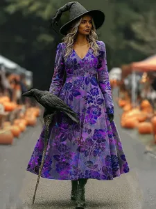 damen-midi-kleid-a-linie-kleid-urlaub-la-purpur-10