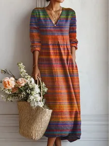 damen-midi-kleid-leinenahnlich-atmungsak-orange-7