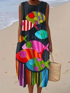 damen-midi-kleid-leinenahnliches-maxikle-schwarz-5
