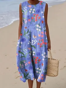 damen-midi-kleid-leinenahnliches-sommerk-purpur-5