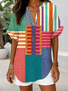 damen-midi-kleid-v-ausschnitt-lange-arme-rote-19