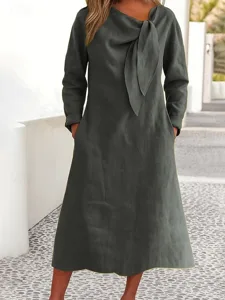 damen-midikleid-100-baumwolle-freizeitkl-grau-4