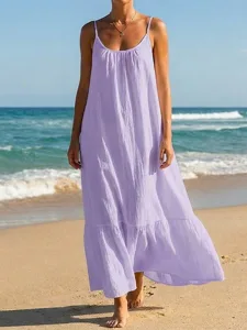 damen-midikleid-100-baumwolle-shiftkleid-purpur-4