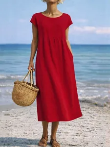 damen-midikleid-a-linie-kleid-sommerklei-rote-5