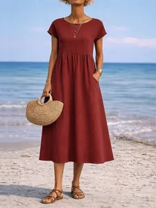 damen-midikleid-a-linie-kleid-sommerklei-wein-9