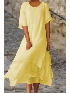 damen-midikleid-aus-100-baumwolle-kaftan-gelb-9