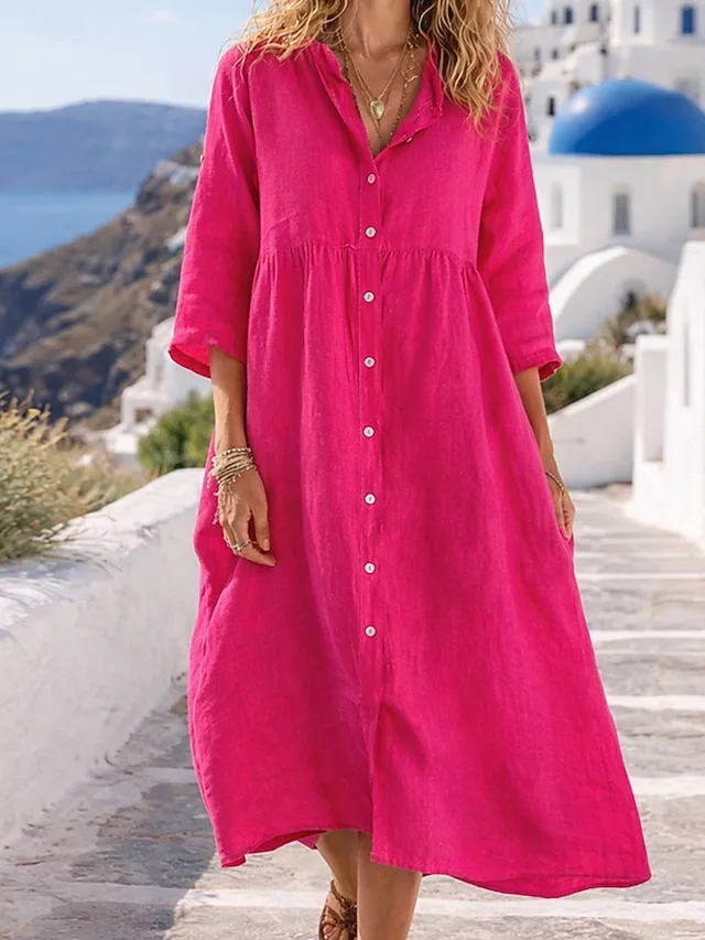 damen-midikleid-aus-baumwollleinen-hemdb-rosa-3