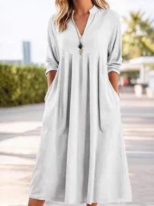 damen-midikleid-baumwoll-leinen-kleider-wei-5