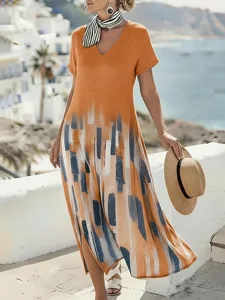 damen-midikleid-freizeitkleid-a-linie-kl-orange-4