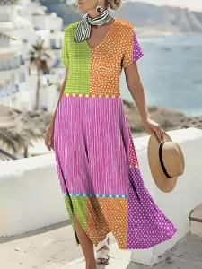 damen-midikleid-freizeitkleid-a-linie-kl-rosa-7