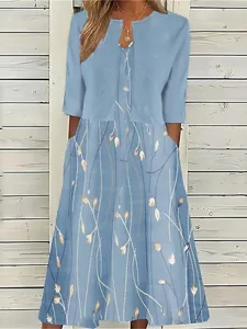 damen-midikleid-freizeitkleid-kleid-set-blau-1