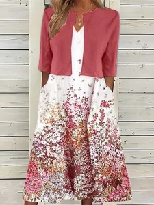 damen-midikleid-freizeitkleid-kleid-set-rote-4