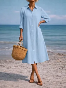 damen-midikleid-hemdblusenkleid-freizeit-blau-10