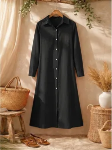 damen-midikleid-hemdblusenkleid-freizeit-schwarz-7