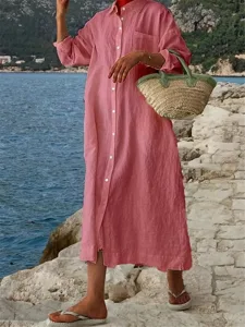 damen-midikleid-hemdblusenkleid-kaftan-k-rosa-3