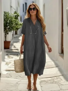 damen-midikleid-kunstbaumwollleinen-baum-dunkelgray-7