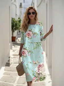 damen-midikleid-kunstbaumwollleinen-baum-leicht-blau-1