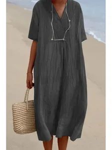 damen-midikleid-kunstbaumwollleinen-kaft-dunkelgray-5