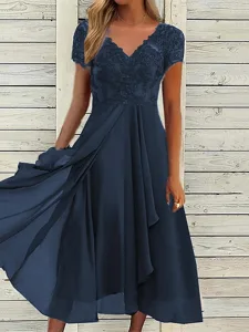 damen-midikleid-mit-v-ausschnitt-spitzen-blau-1