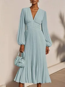 damen-midikleid-partykleid-freizeitkleid-blau-1