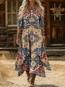 damen-midikleid-shiftkleid-lassig-taglic-konigliches-blau-6