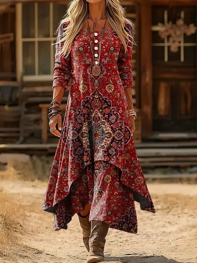 damen-midikleid-shiftkleid-lassig-taglic-rote-3