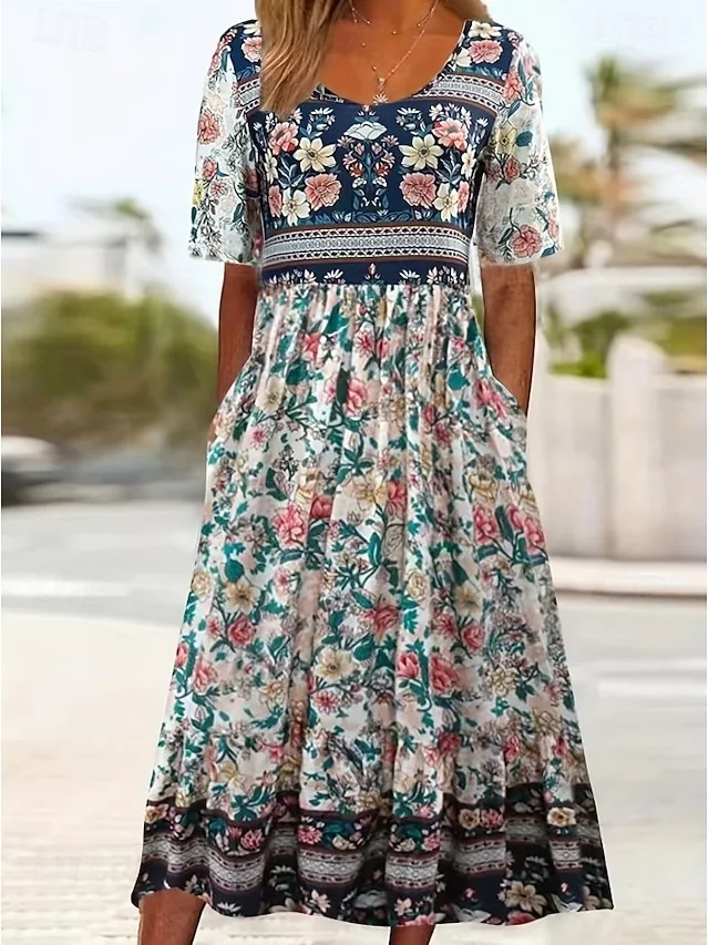 damen-midikleid-sommerkleid-urlaub-lassi-beige-3