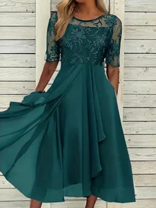 damen-midikleid-spitzenkleid-cocktailkle-dunkelgrun-7