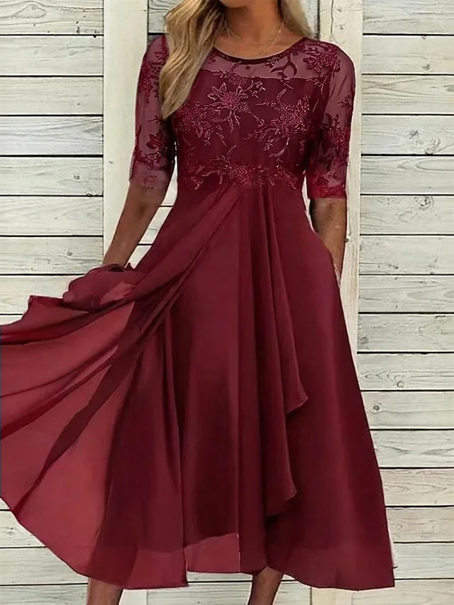damen-midikleid-spitzenkleid-cocktailkle-wein-9