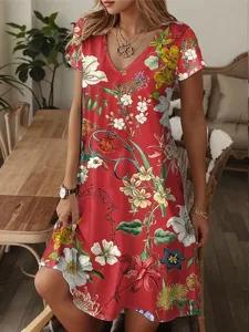 damen-mini-kleid-a-linie-kleid-t-shirt-k-rote-4