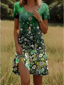 damen-minikleid-sommerkleid-t-shirt-klei-grun-2