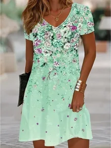 damen-minikleid-t-shirt-kleid-sommerklei-grun-1