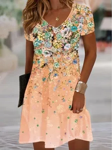 damen-minikleid-t-shirt-kleid-sommerklei-orange-3