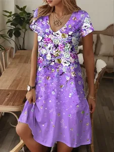 damen-minikleid-t-shirt-kleid-sommerklei-purpur-7