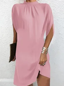 damen-minikleid-weies-kleid-freizeitklei-rosa-2