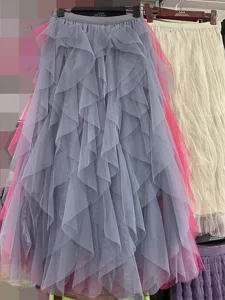 damen-mode-lassig-maxi-mittlere-hufthohe-grau-6