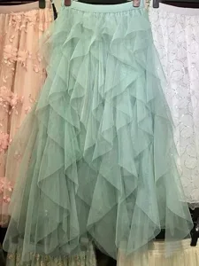 damen-mode-lassig-maxi-mittlere-hufthohe-grun-12