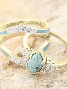 damen-mode-taglich-einfarbig-ring-gold-3